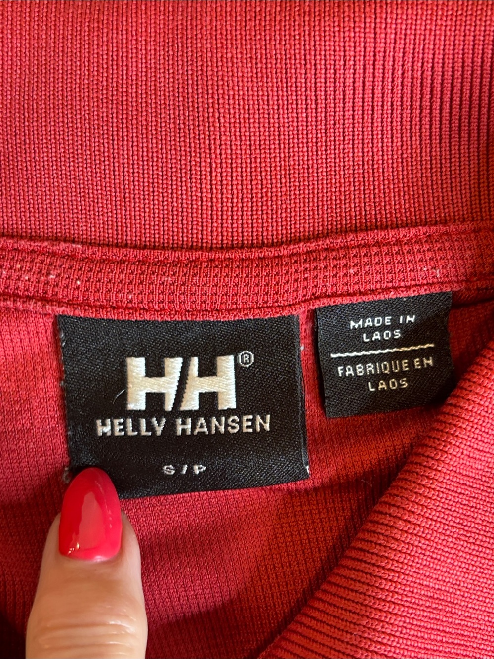 ❤️ Helly Hansen Deep Red Men’s Polo Shirt Small HH Logo Performance ❤️ - Picture 6 of 9